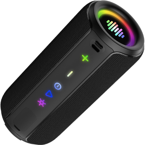 Enceinte Bluetooth Portable Puissante avec Éclairage