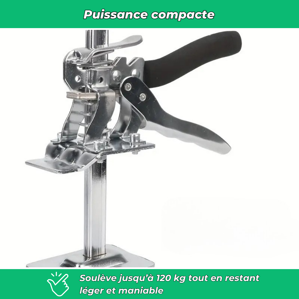 Cric manuel multifonction pour pose et levage facile