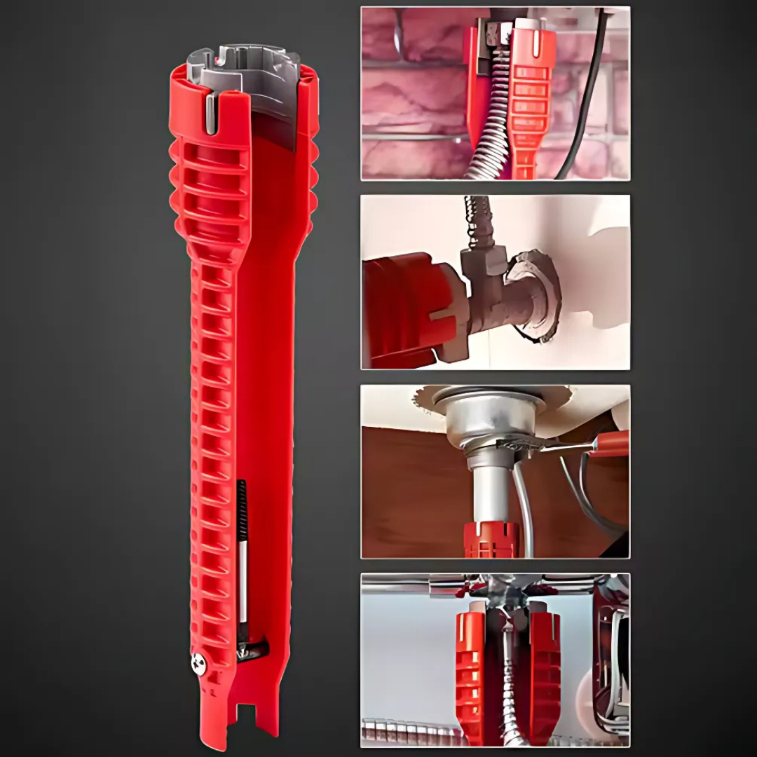SinkWrench 1+1 GRATUIT : multifonctionnel, facile à utiliser, clé pour évier de cuisine