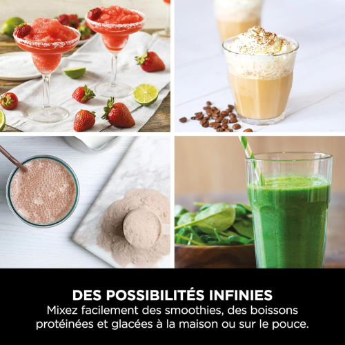 Mini Blender Portable Haute Puissance – Set de 2 Mixeurs pour Smoothies & Shakes