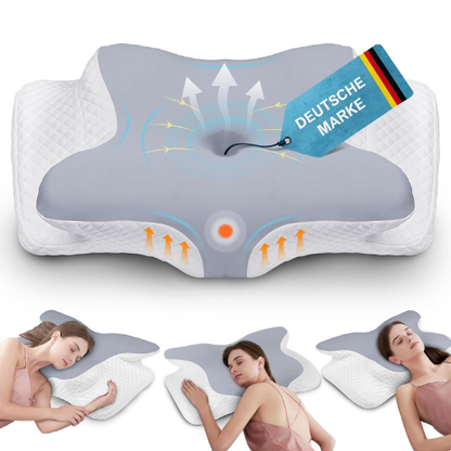 Oreiller Cervical Ergonomique en Mousse à Mémoire de Forme pour un Sommeil Réparateur