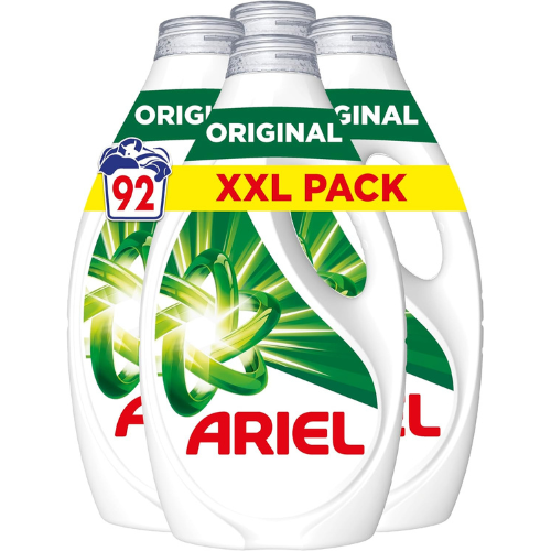 Lessive liquide – 92 lavages, Élimination des taches tenaces, Efficace à l’eau froide