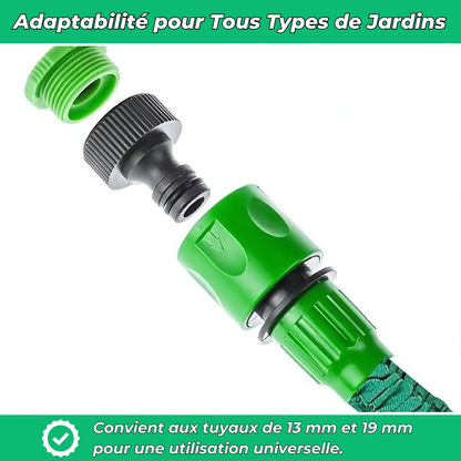 Aquaflex｜Tuyau d’arrosage extensible｜8 modes de jets haute pression
