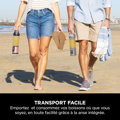 Mini Blender Portable Haute Puissance – Set de 2 Mixeurs pour Smoothies & Shakes