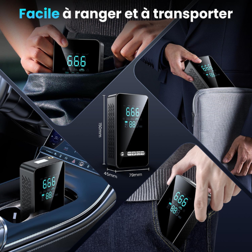 Mini Compresseur d’Air Portable 150 PSI avec Batterie Rechargeable