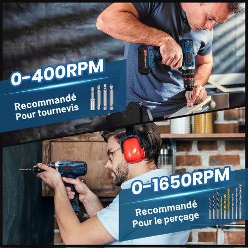 Tournevis Sans Fil avec Multiples Accessoires pour le Bricolage (DIY)