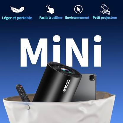 Mini Vidéoprojecteur Portable pour Films en Intérieur & Extérieur
