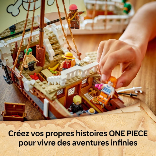 Maquette de Navire Pirate avec Personnages d’Anime