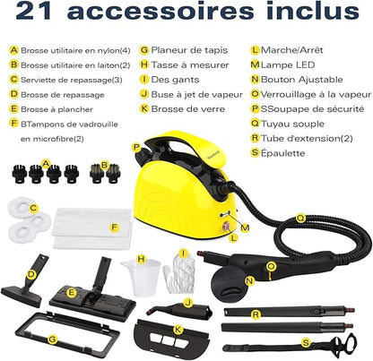 Nettoyeur Vapeur Multi-Usages - Nettoyage Naturel et Efficace pour Votre Maison
