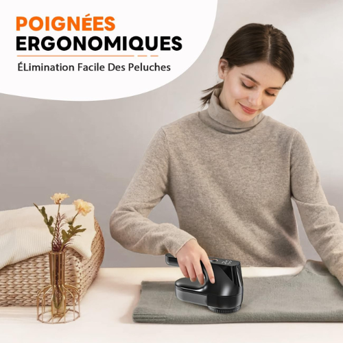 Rasoir Anti‑Bouloches Électrique avec Écran LCD & Puissance Réglable