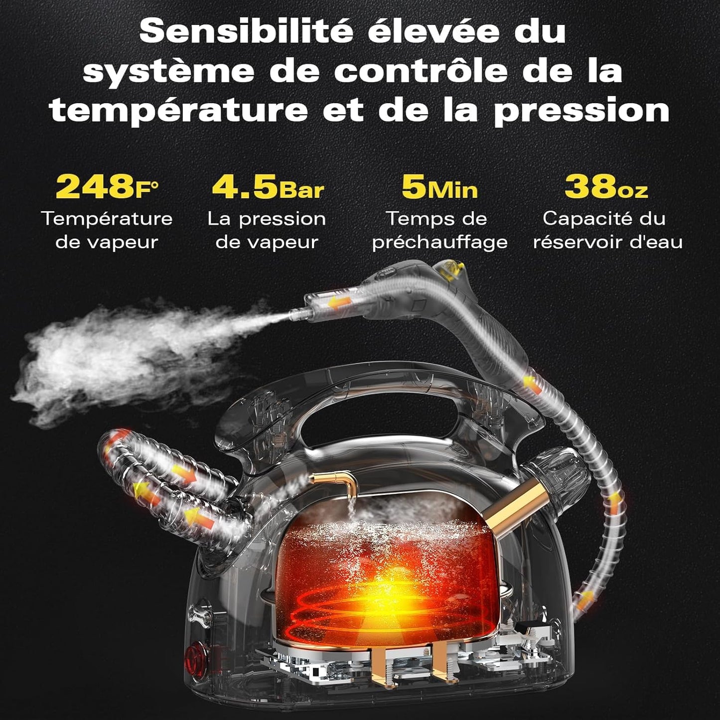 Nettoyeur Vapeur Multi-Usages - Nettoyage Naturel et Efficace pour Votre Maison