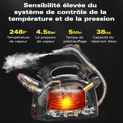 Nettoyeur Vapeur Multi-Usages - Nettoyage Naturel et Efficace pour Votre Maison