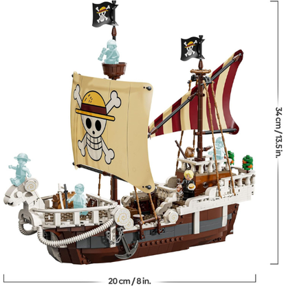 Maquette de Navire Pirate avec Personnages d’Anime