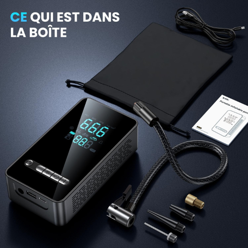 Mini Compresseur d’Air Portable 150 PSI avec Batterie Rechargeable