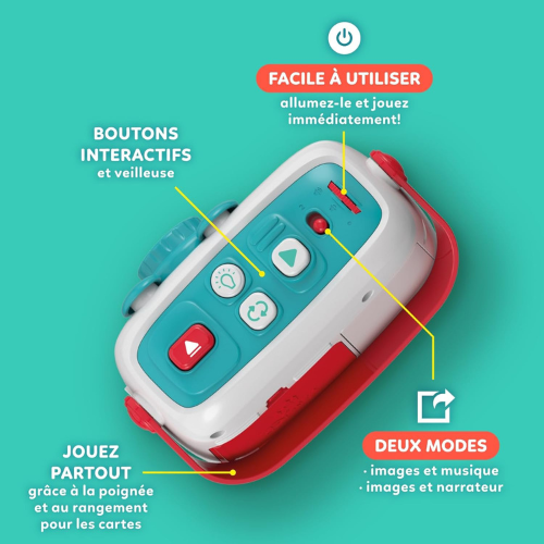 Projecteur d’Histoires pour Bébé – Veilleuse Interactive avec Contes & Lumières (1–6 ans)