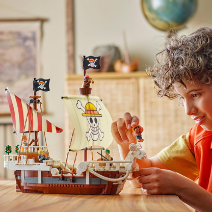 Maquette de Navire Pirate avec Personnages d’Anime
