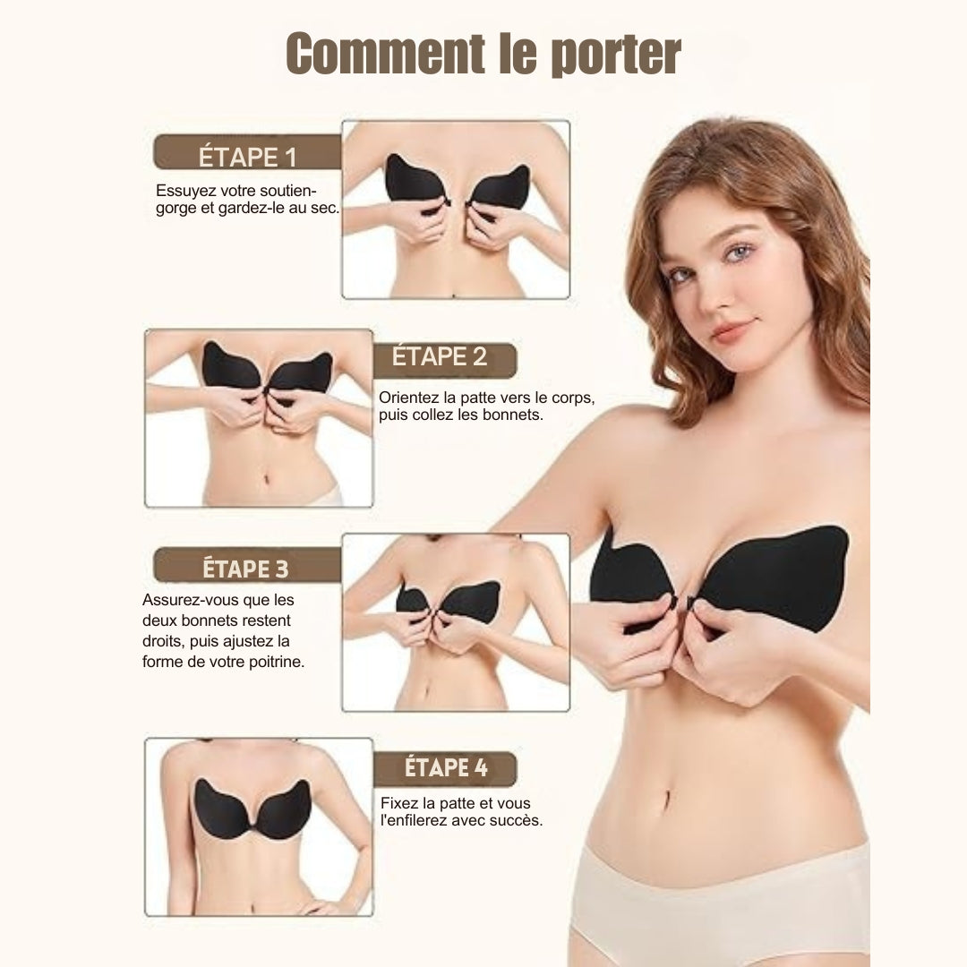 Set de 2 Soutien-Gorge Push-Up Auto-Adhésif