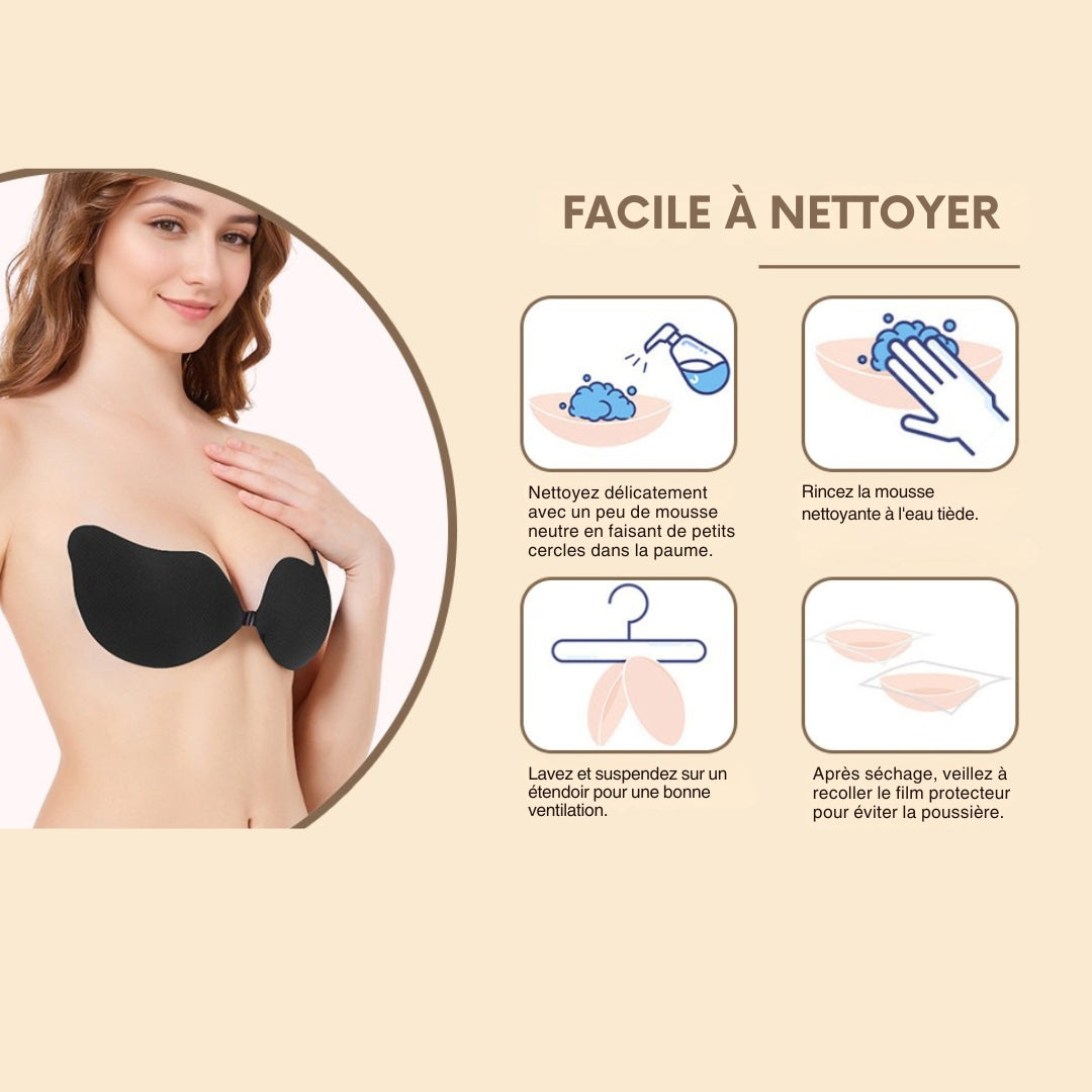 Set de 2 Soutien-Gorge Push-Up Auto-Adhésif