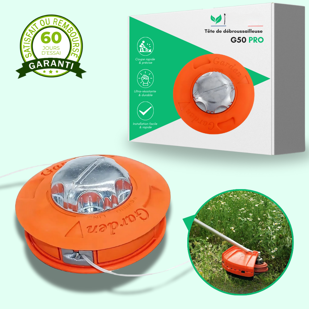 G50 PRO – Tête de débroussailleuse ultra-résistante pour une coupe nette et rapide