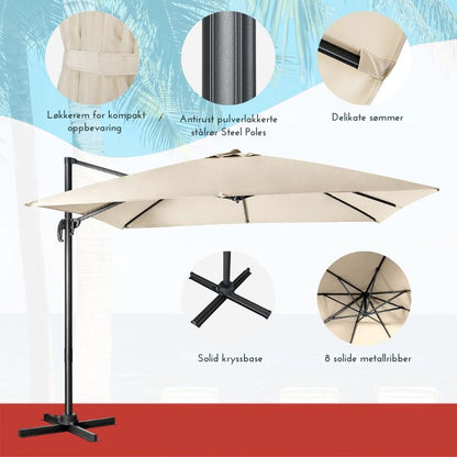 Zahradní slunečník Béžová