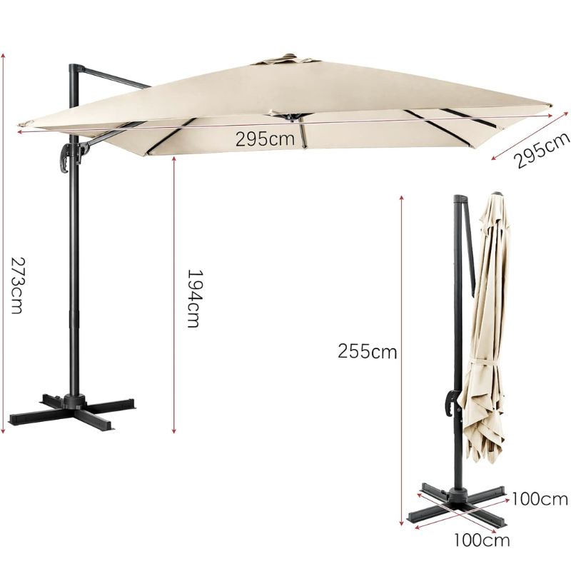 Parasol de jardin Beige