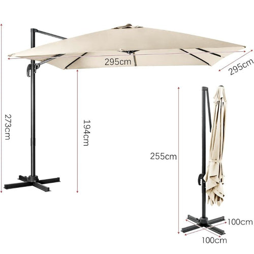 Parasol de jardin Beige