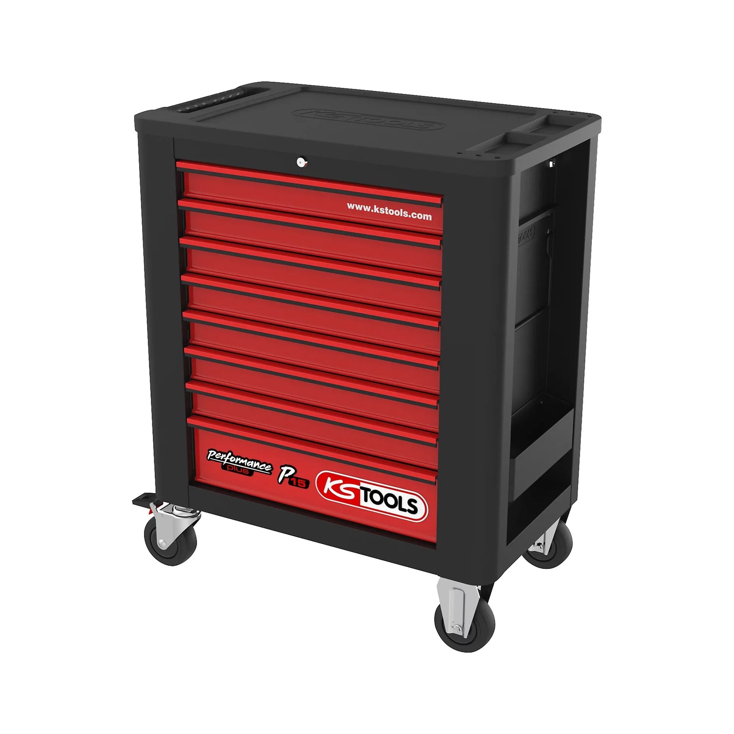 Performanceplus Chariot d'atelier P15 - Set d'outils complet, 399 pièces avec 7 tiroirs