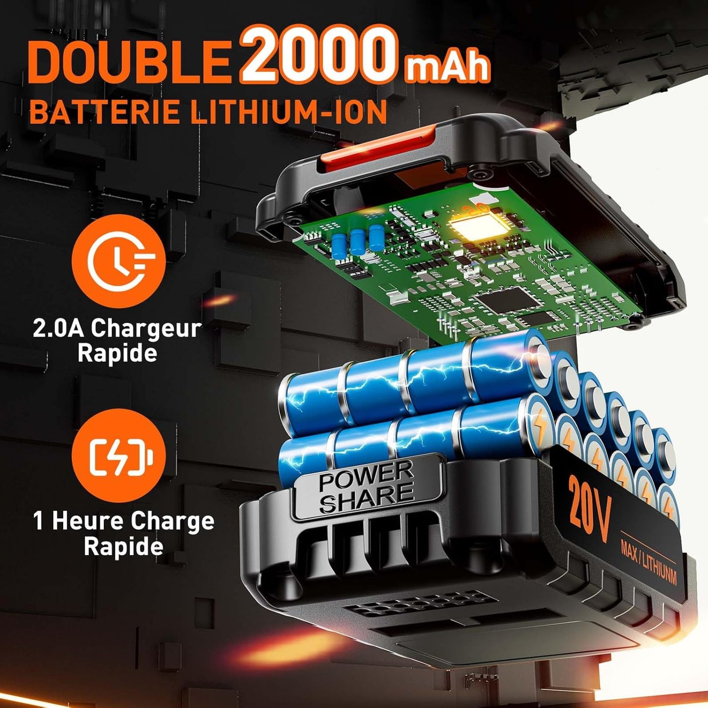 Tournevis Sans Fil avec Multiples Accessoires pour le Bricolage (DIY)