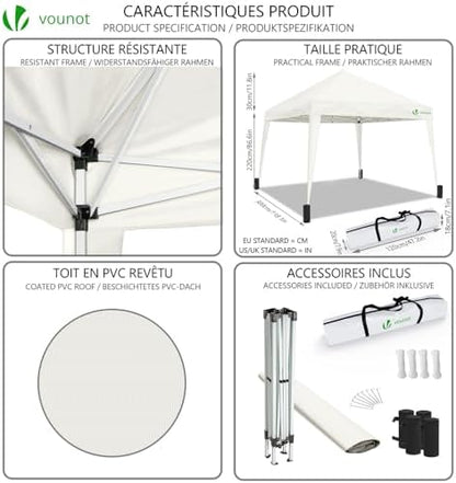 Tonnelle de Jardin 3x3m