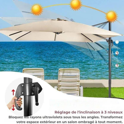 Parasol de jardin Beige