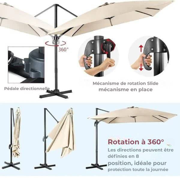 Parasol de jardin Beige