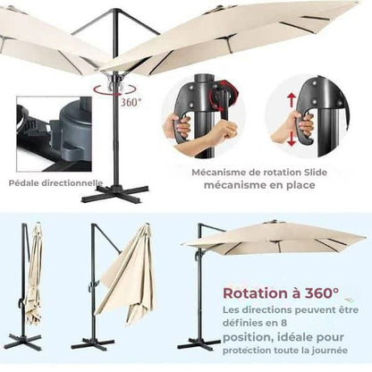 Parasol de jardin Beige