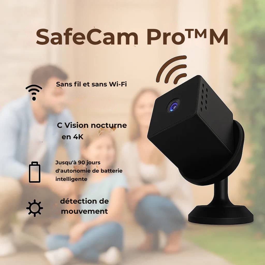 SafeCam Pro™ | Toujours sécurisé, même sans Internet ni alimentation électrique