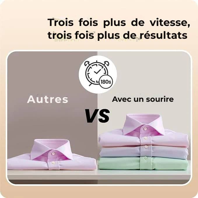 STEAMIFY™ Fer à vapeur professionnel avec fonction d’aspiration – Plus de plis en quelques secondes